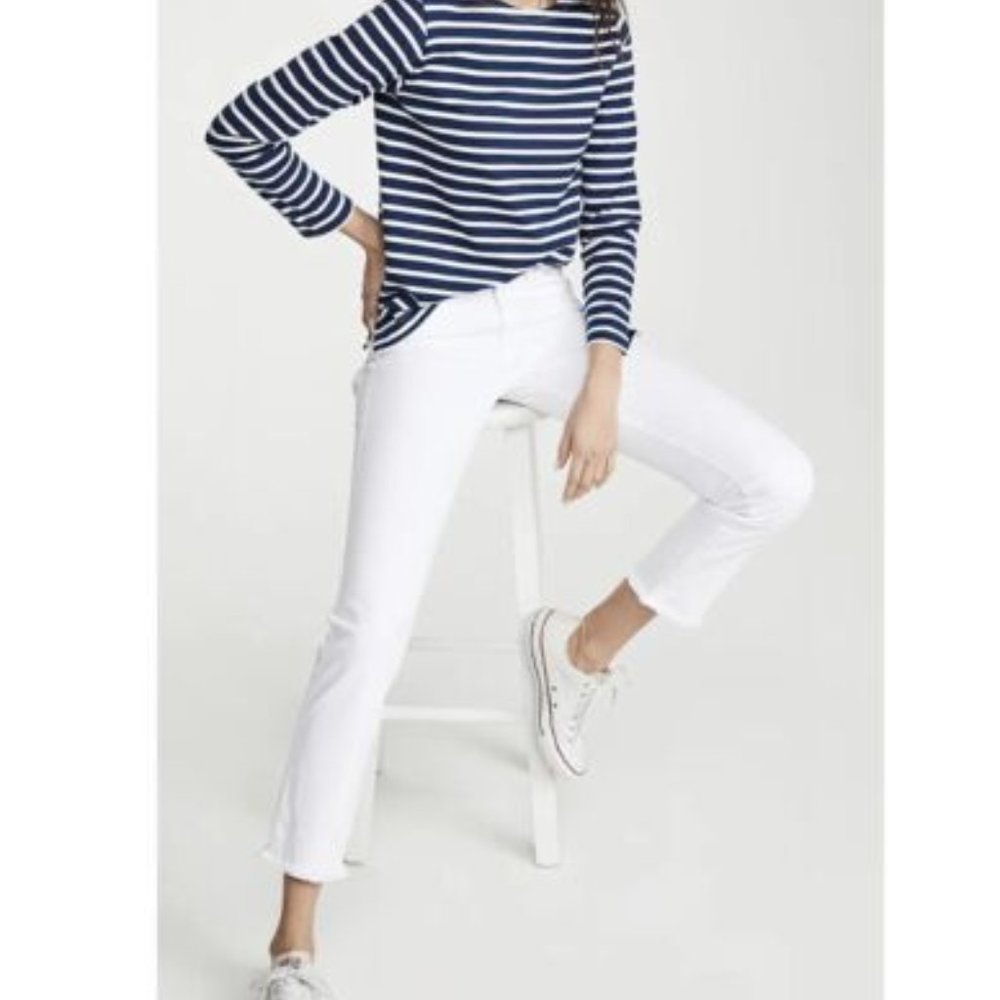 Joe's Jeans Women's The Lara Mid Rise Cigarette White sz 24